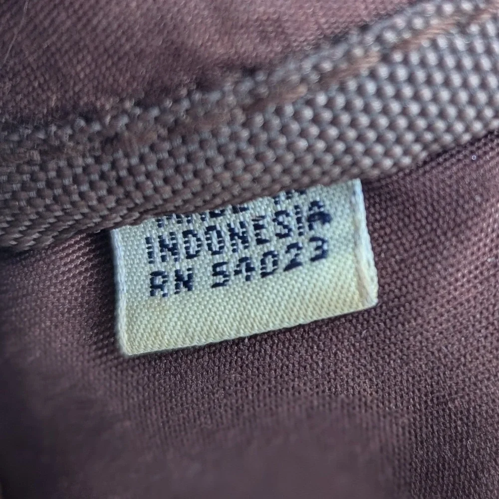 Vintage GAP Mini Backpack Tan Woven Straw Textured Small Rucksack Brown Trim